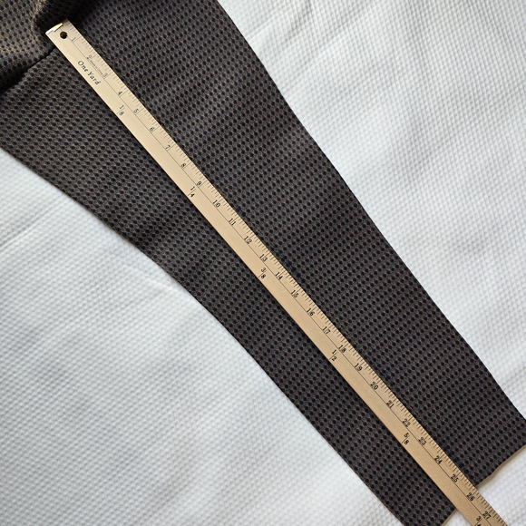 Theory Treeca Black, Green, Tan Patterned Ankle Pants - Picture 7 of 8